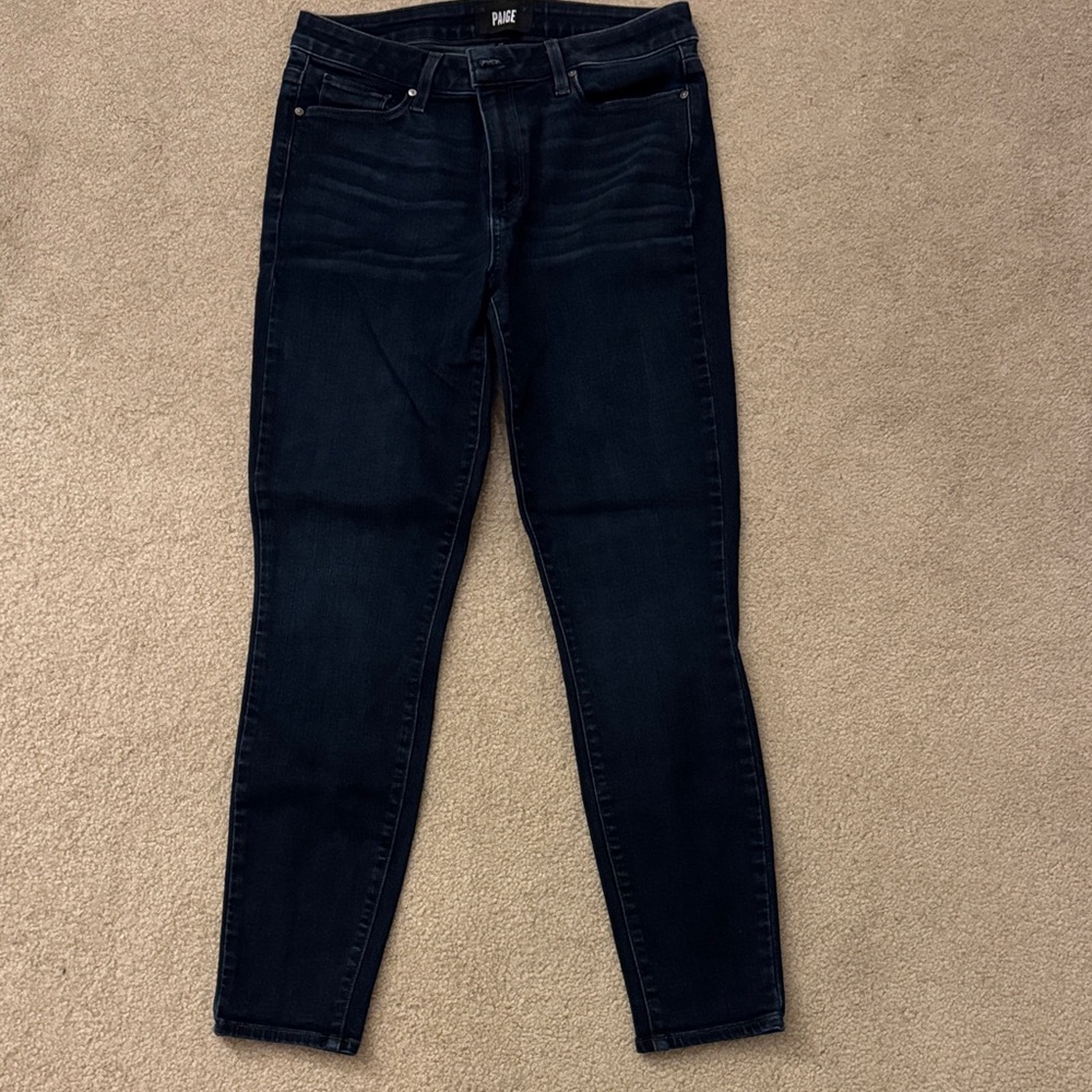 PAIGE Women's Deep Indigo Skinny Jeans